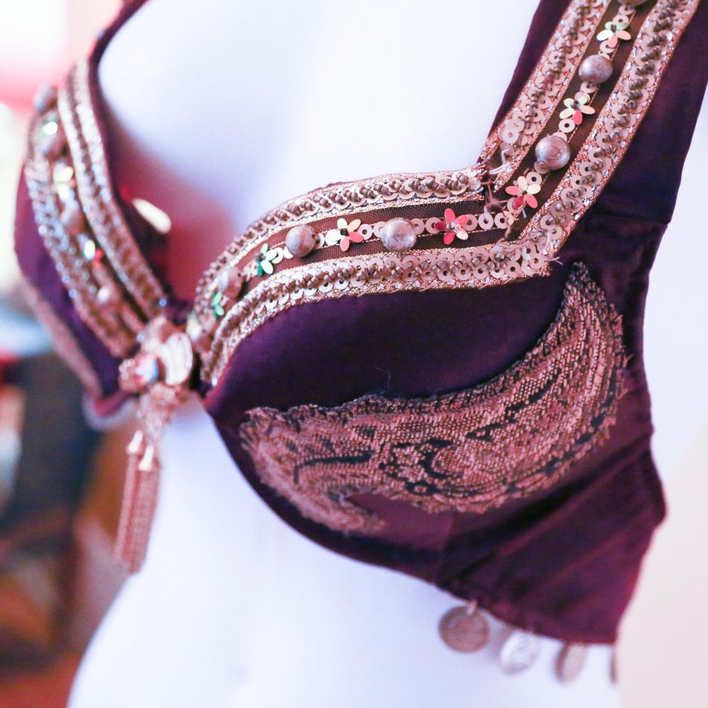Handmade Belly Dance Costume Bra Top